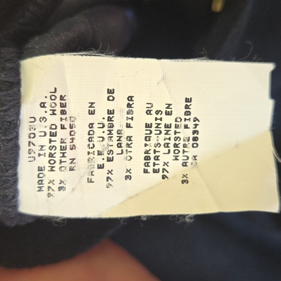 Ralph Lauren Navy Wool Pants 12P Pleated and Lined Petite - Picture 6 of 10